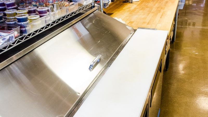 Arturo’s Pizza Kitchen prep area
