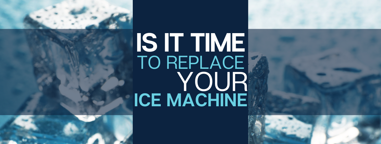 Melting ice cubes asks is it time to replace your ice machine