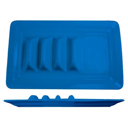 International Tableware TACO14-LB 14-1/8" x 9-1/8" Taco Plate | Case of 6