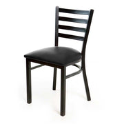 JustChair Manufacturing M20118-BLK-BVS-LOOSE Chair, Side, Indoor