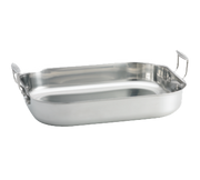 Tablecraft CW2032 6 qt Stainless Steel Induction Roaster | 14 1/2" x 11 5/8"