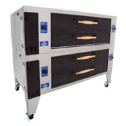 Bakers Pride Super Deck Y-602-DSP 60" Old World Gas Display Pizza Doubele Deck Oven | 240,000 BTU