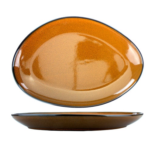International Tableware LU-118-TA 11-1/2" x 8" x 1-3/8"H Platter | Case of 12