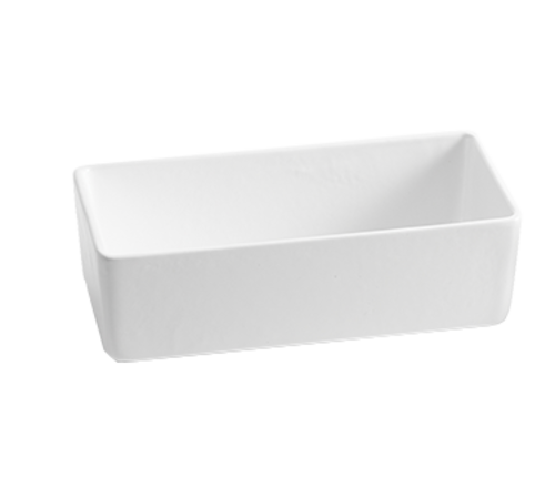 Tablecraft CW4026N Contemporary 2 Qt. Rectangular Bowl | Natural Finish