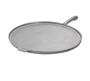 Tablecraft CW4100N 16" Natural Aluminum Round Pizza Tray w/ Handle