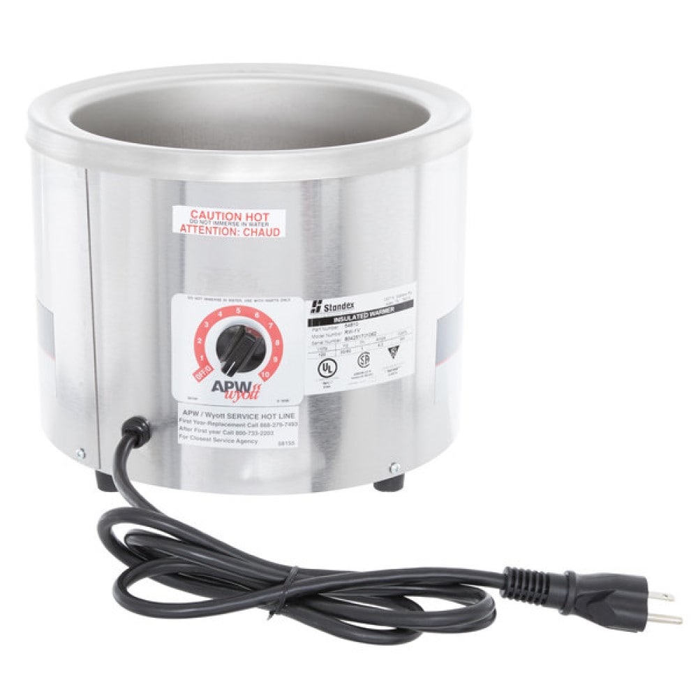 APW Wyott RW-2V 11 Qt. Insulated Round Food Warmer | 700 Watt