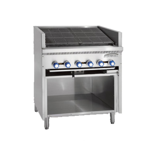 Imperial IABF-30 30" Floor Model Gas Steakhouse Charbroiler | 100,000 BTU