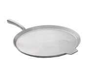 Tablecraft CW4140N 14" Natural Aluminum Round Pizza Tray w/ Handle