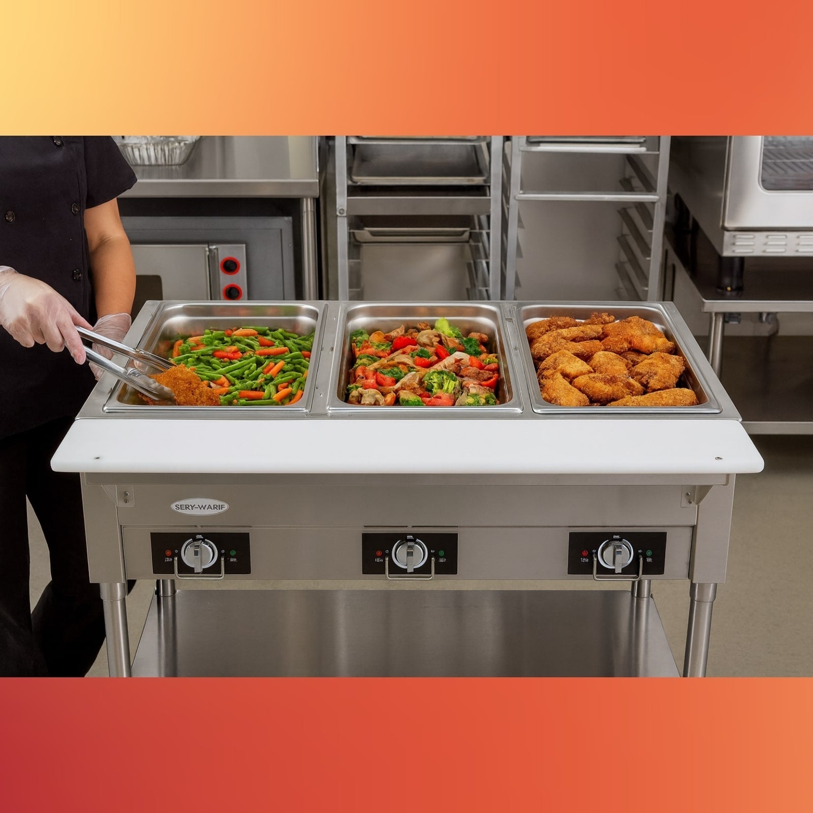 Serv-Ware EST3-1 Steam Table