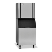 Ice-O-Matic CIM1136FW+B42PS 968 lb. Water Cooled Full Cube Ice Machine Head w/ 351 lb. Ice Bin