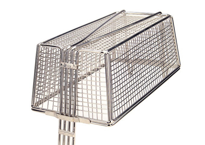 Winco FB-30 13-1/4" x 6-1/2" Fry Basket w/ Coated Handle