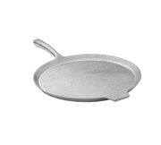 Tablecraft CW4120N 12" Natural Aluminum Round Pizza Tray w/ Handle