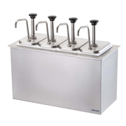 Server 83720 4 Pump Drop-In Cold Station Condiment Dispenser