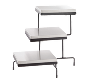 Tablecraft CW40309B Black 3 Tiered Display Stand w/ Cooling Plates