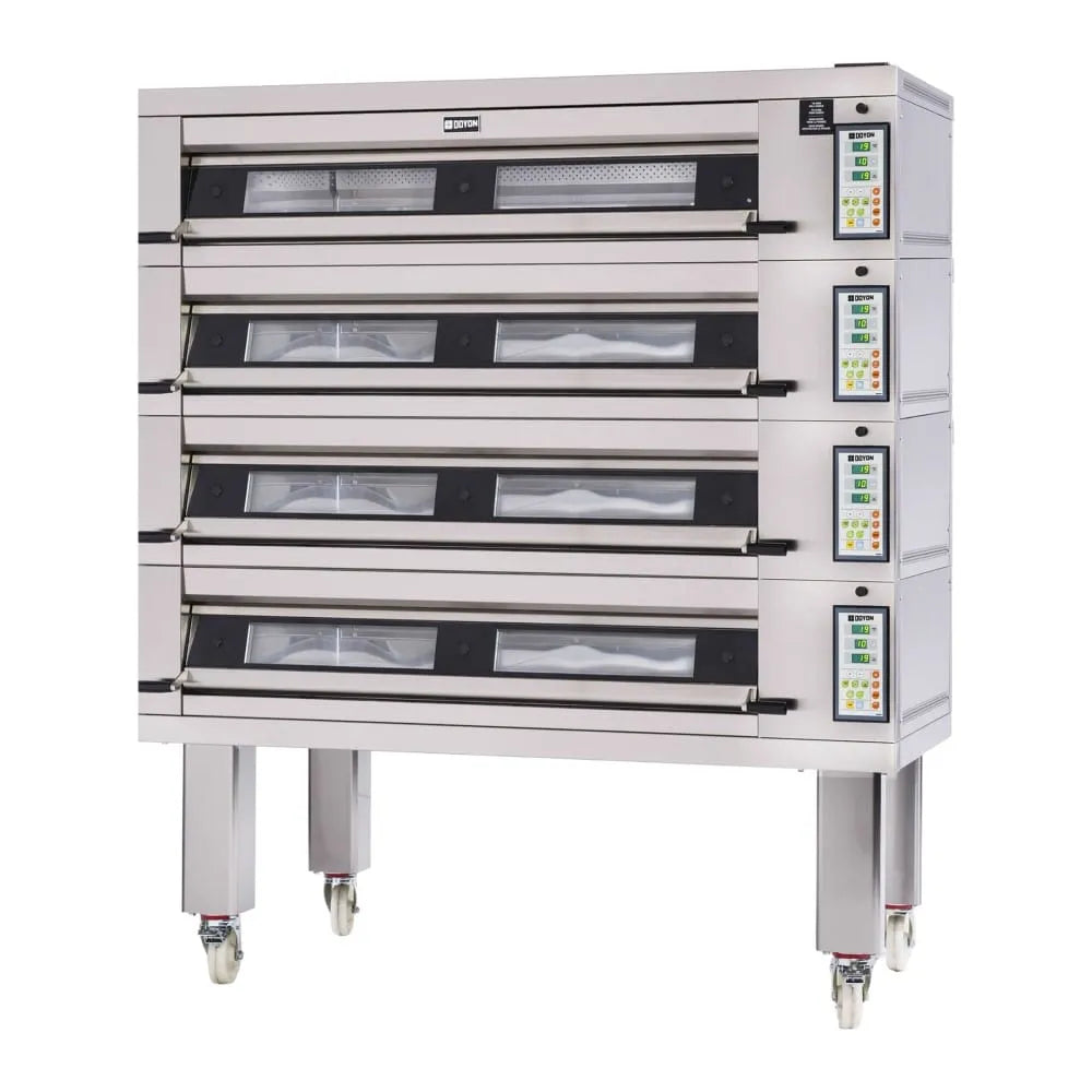 Doyon 3T4 Artisan Stone Electric Quadruple Deck Oven | (12) 18" x 26" Pan Capacity