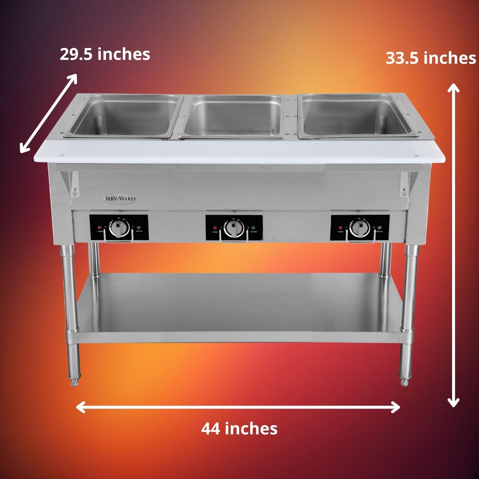 Serv-Ware EST3-1 Steam Table