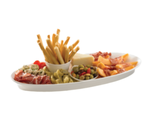Tablecraft CW2210N 21" x 9" Natural Aluminum King Fish Platter