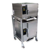AccuTemp E3/E62083D100 DBL Evolution 9 Pan Electric Floor Model Convection Steamer | 208/240V