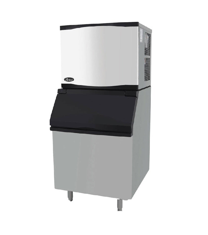 Atosa YR450-AP-161 460 lb. Air Cooled Half-Dice Ice Machine w/ CYR400P 396 lb. Bin