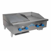 Comstock-Castle 3254-36-1.5RB 54" Countertop Gas Griddle & Charbroiler Combo | 115,000 BTU