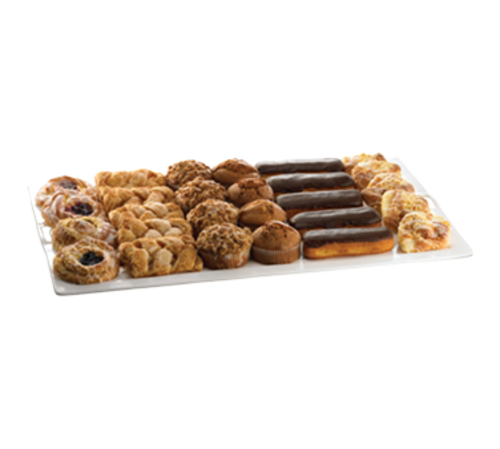 Tablecraft CW20190N 20" x 32 1/2" Natural Aluminum Rectangle Platter