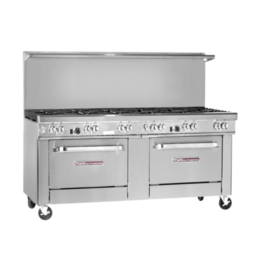 Southbend Ultimate 4721AA-5 72" Gas Range w/ 11-Burners & 2 Convection Ovens | 441,000 BTU