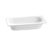 Tablecraft CW340N Third Size Natural Aluminum Food Pan | 2.5" Deep