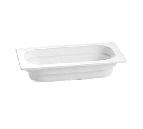 Tablecraft CW340N Third Size Natural Aluminum Food Pan | 2.5" Deep