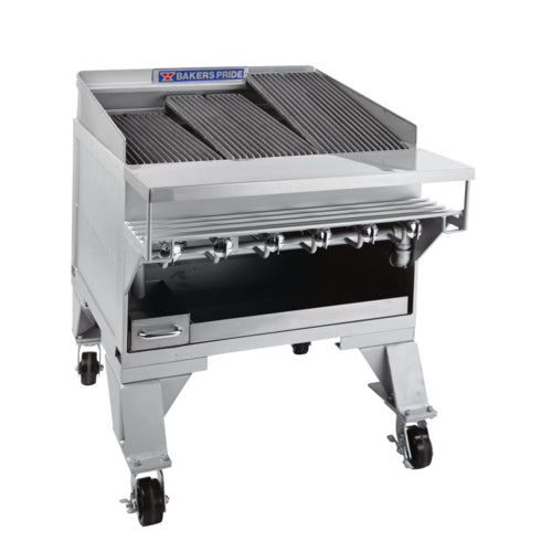 Bakers Pride CH-6 31.5" Gas Heavy Duty Radiant Charbroiler | 108,000 BTU