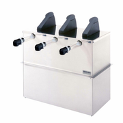 Server 07050 Express Triple Pump Stainless Steel Drop-In Condiment Dispenser