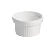 Tablecraft CW1610N 10.5 Oz. Ridged Souffle Bowl | Natural Cast Aluminum