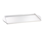 Tablecraft CW4220N Natural Aluminum Rectangular Tray | 13" x 24"
