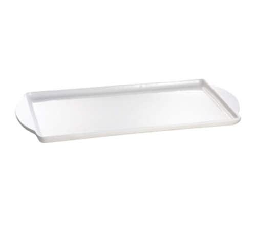 Tablecraft CW4220N Natural Aluminum Rectangular Tray | 13" x 24"
