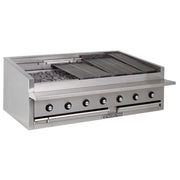 Bakers Pride L-60RS-C 60" Low Profile Countertop Gas Glo-Stones Charbroiler | 195,000 BTU