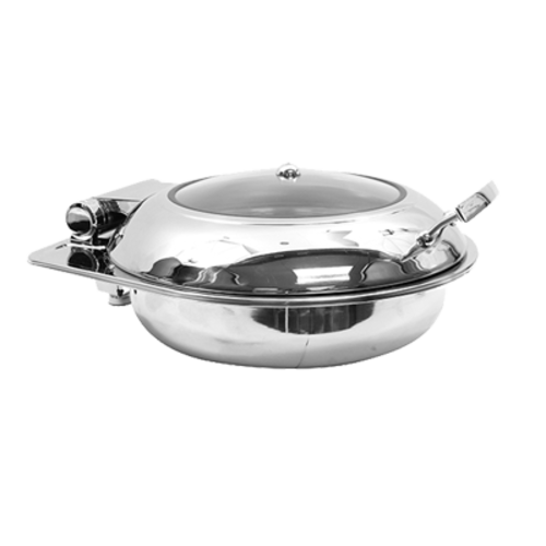 Tablecraft CW40165 Round Induction Chafing Dish w/ Stand | 6 Qt.