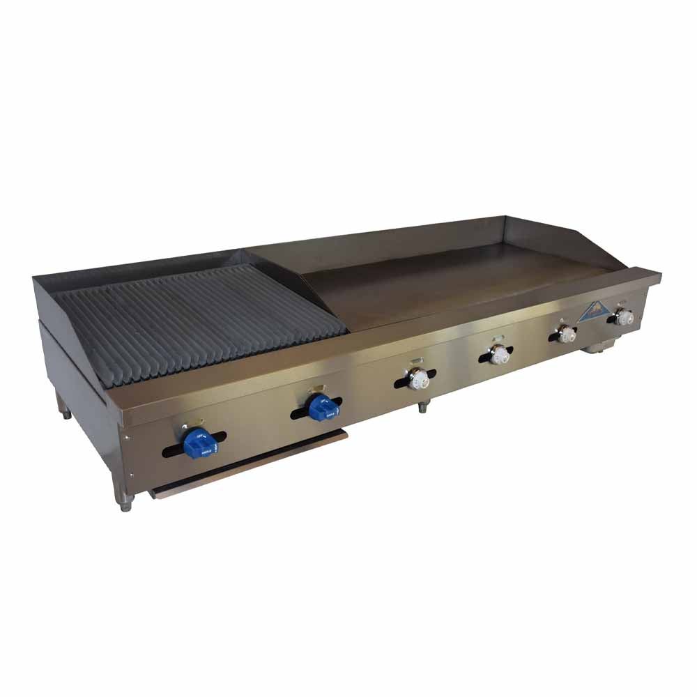Comstock-Castle 3272-48-2RB 72" Countertop Gas Griddle & Charbroiler Combo | 160,000 BTU