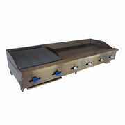 Comstock-Castle 3272-48-2RB 72" Countertop Gas Griddle & Charbroiler Combo | 160,000 BTU