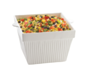 Tablecraft CW1490N Country Kitchen Square Condiment Bowl | Natural Finish