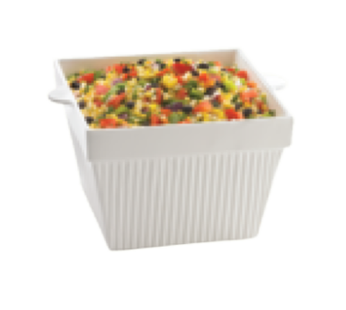 Tablecraft CW1490N Country Kitchen Square Condiment Bowl | Natural Finish