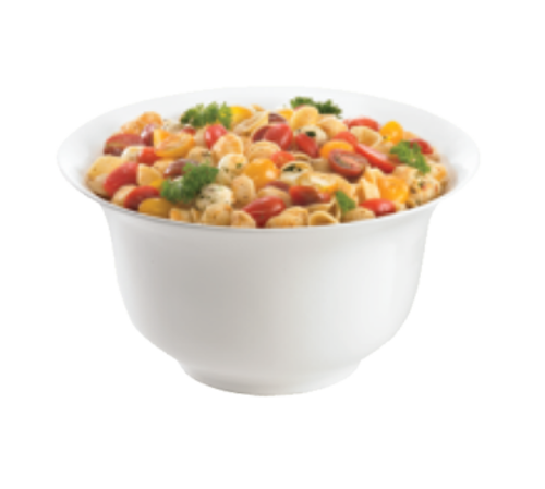 Tablecraft CW3130N 3.25 Qt. Natural Cast Aluminum Tulip Salad Bowl