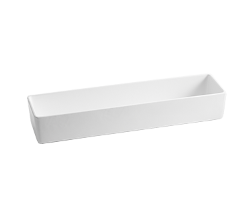 Tablecraft CW4018N Contemporary 3.5 Qt. Rectangular Bowl | Natural Finish