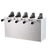 Server 07060 Express 5-Pump Stainless Steel Countertop Condiment Dispenser
