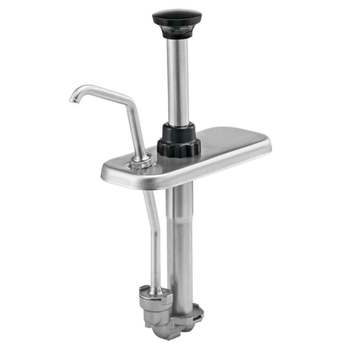 Server 85350 Stainless Steel Slanted Condiment Pump For 1-1/2 qt. Slim Fountain Jar