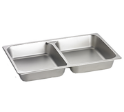 Tablecraft CW40298 Full Size Divided 2.5" Deep Replacement Food Pan