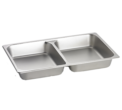 Tablecraft CW40298 Full Size Divided 2.5" Deep Replacement Food Pan