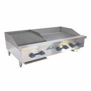 Comstock-Castle 3272-54-1.5RB 72" Countertop Gas Griddle & Charbroiler Combo | 184,000 BTU