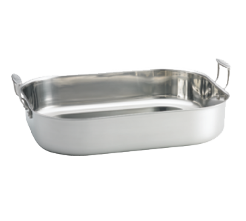 Tablecraft CW2034 11.3 qt Stainless Steel Induction Roaster | 16 5/8" x 13 5/8"