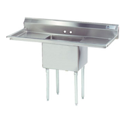 Advance Tabco FE-1-1812-18RL 1 Compartment Sink w/ L/R Drainboards