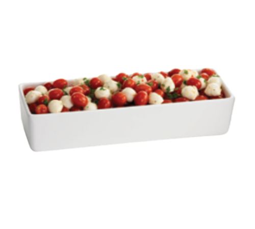 Tablecraft CW4020N Contemporary 2.38 Qt. Rectangular Bowl | Natural Finish