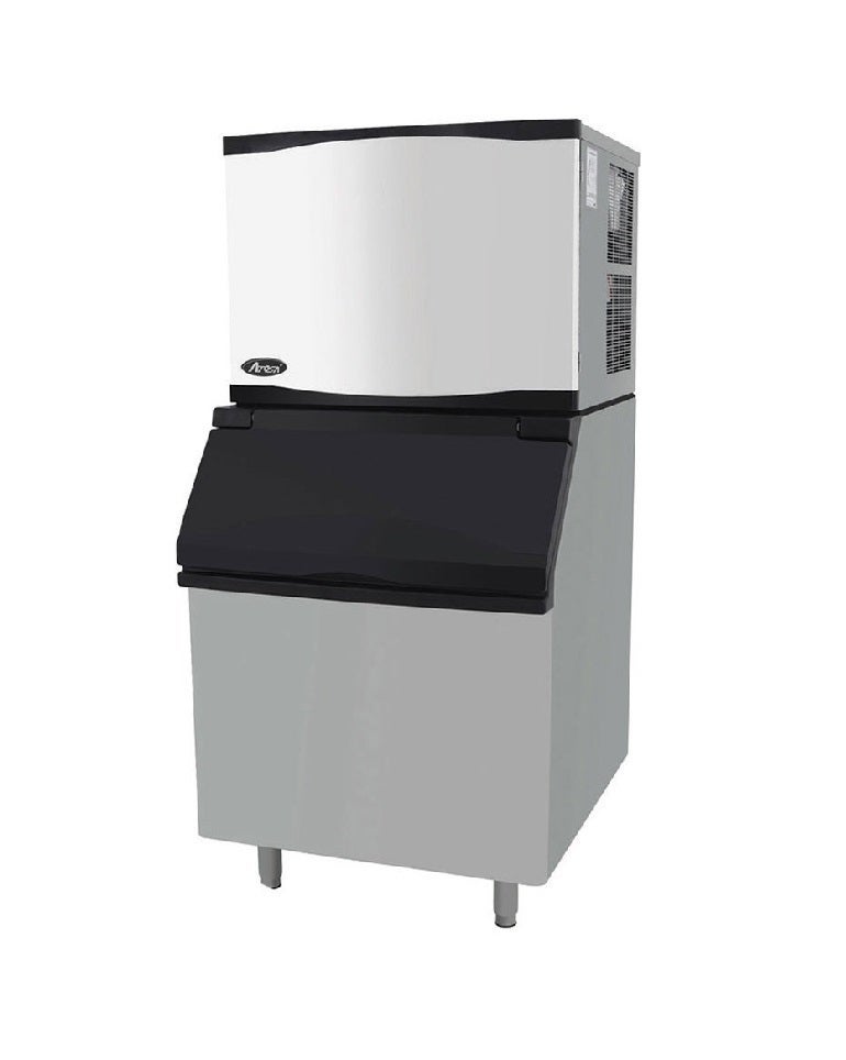 Atosa YR800-AP-261 810. lb Air Cooled Half-Dice Ice Machine w/ CYR400P 396 lb. Bin